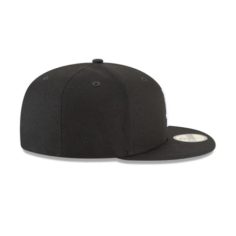 Los Angeles Dodgers Black & White 59FIFTY Cerrada