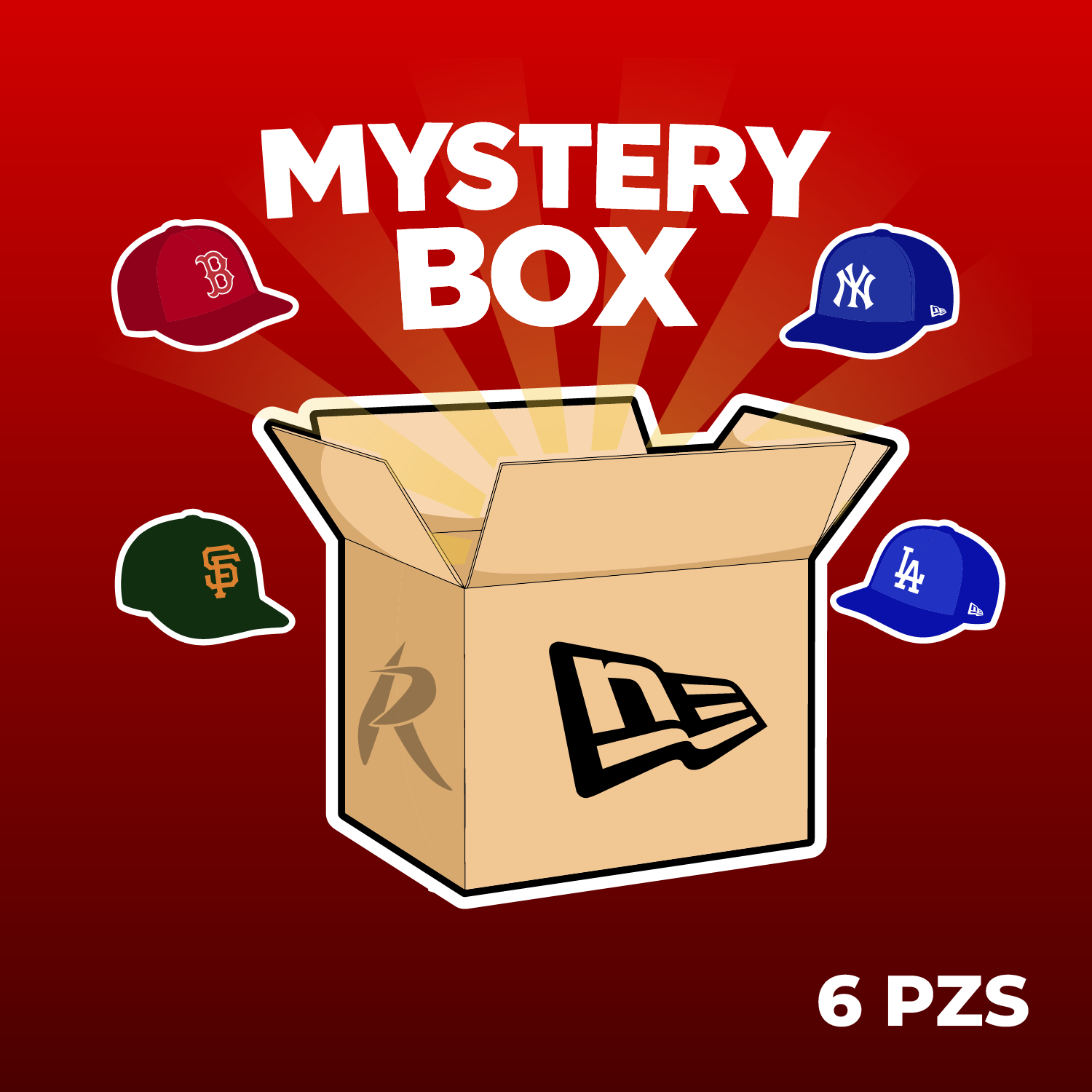 Mistery Box 6 New Era 6pzs (tallas a seleccionar)