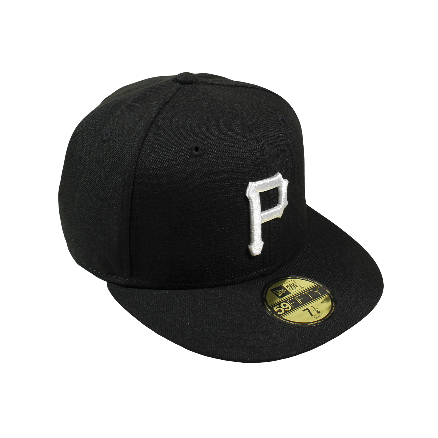 Pittsburgh Pirates Black and White Basic 59FIFTY Fitted