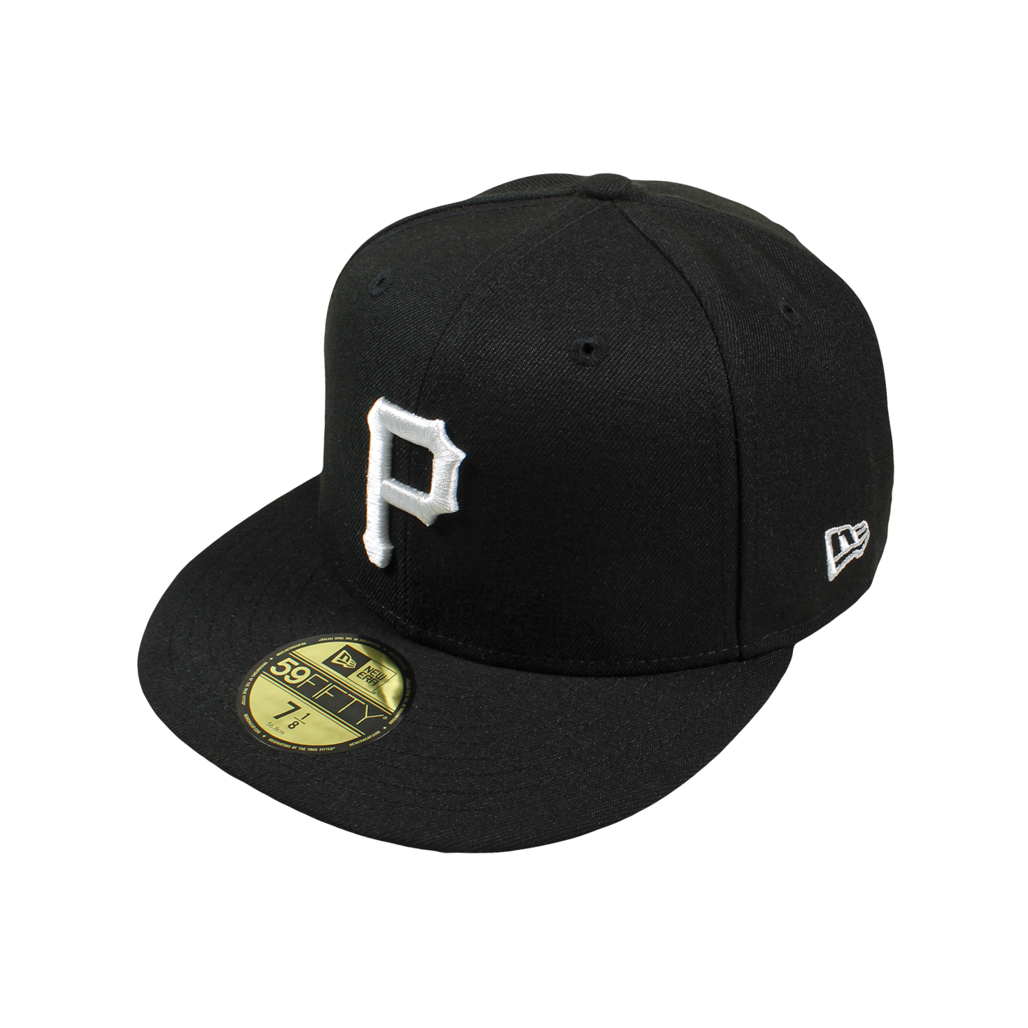 Pittsburgh Pirates Black and White Basic 59FIFTY Fitted