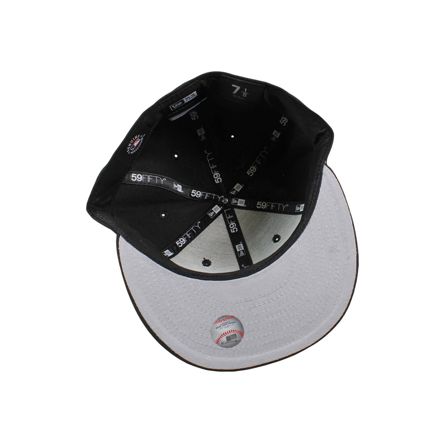 Pittsburgh Pirates Black and White Basic 59FIFTY Fitted