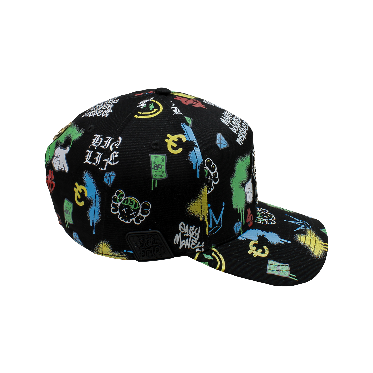 New Full Print Black Black