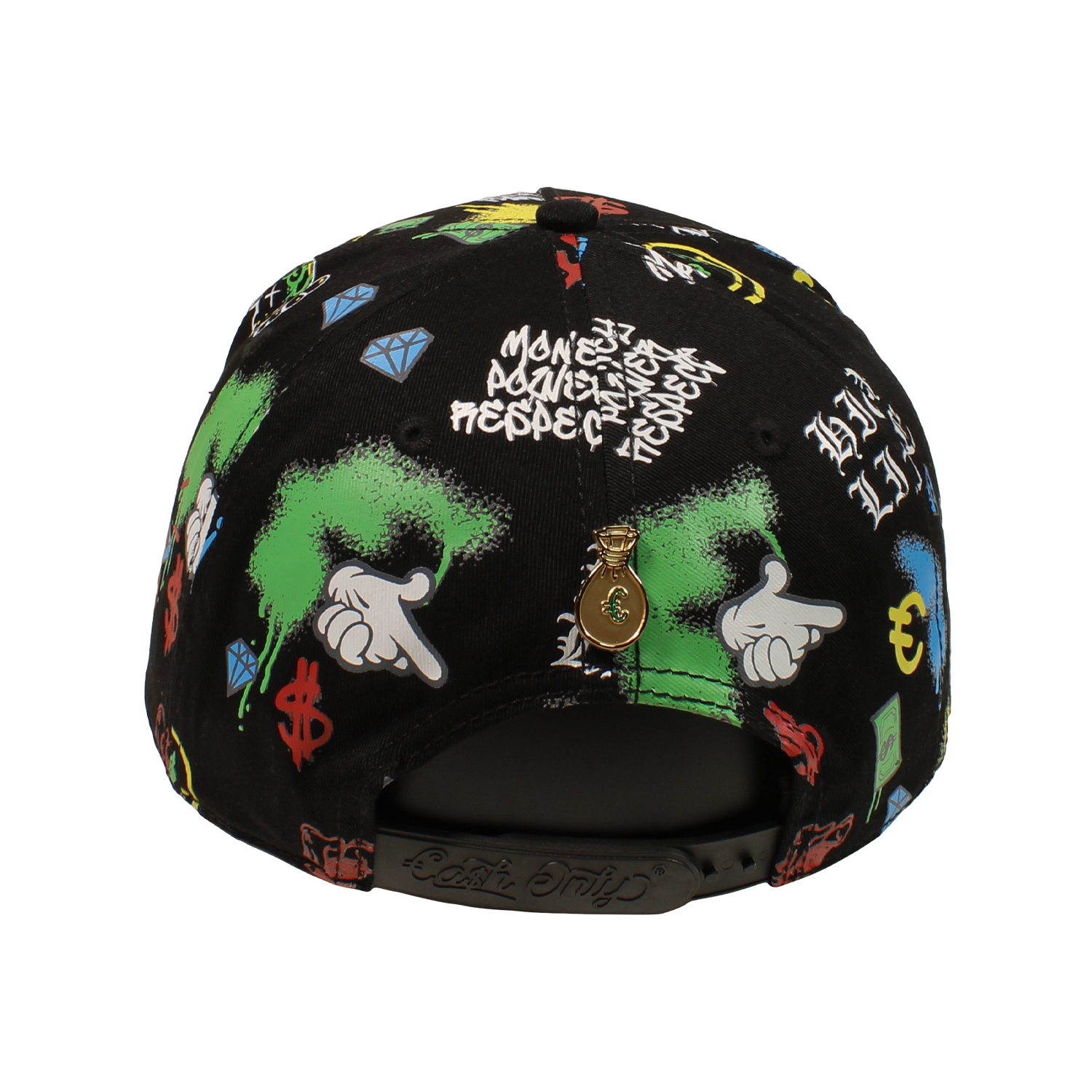 New Full Print Black Black